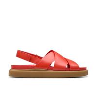Clarks Aristella Sun, Sandale aux femmes, Bright Red Lea,