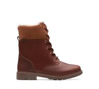 Clarks AstrolFurGTXO Bottes mi-longues en cuir marron 32,5 EU, Cuir marron, 32.5 EU