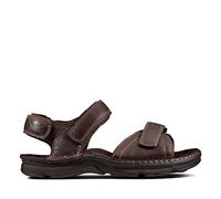 Clarks Homme ATL Part Sandales, Marron foncé Lea, 43 EU