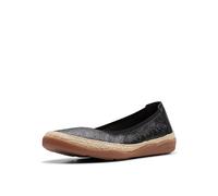 Clarks Ballerines Plates Elaina Rae pour Femme, Cuir Noir, 38 EU