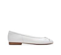 Clarks Ballerines Plates Fawna LilyBallet pour Femme, Cuir Blanc, 41 EU
