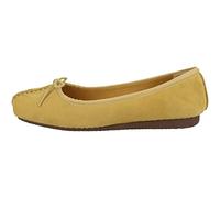 Clarks Femme Freckle Ice Ballerines, Yellow Suede, 37 EU