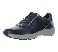 Clarks Baskets à fermeture éclair Tivoli pour femme, Cuir combiné bleu marine, 39 EU