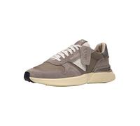 CLARKS Baskets basses 'CraftWick' taupe / taupe / gris foncé / blanc, Taille 43