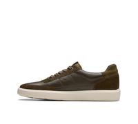 Clarks Homme Brodin Lo Basket, Cuir Olive, 41 EU