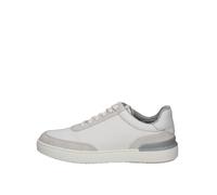 Clarks Baskets Courtlite Tor pour Homme, Toile Blanche., 42.5 EU