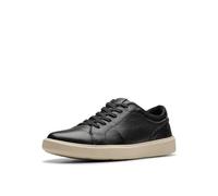 Clarks Baskets en dentelle Brodin pour homme, cuir noir, 9.5 Wide