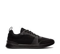 Clarks Baskets Lt LaceSneaker pour Homme, Tricot Noir., 43 EU