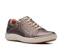 Clarks Baskets Nalle en Dentelle pour Femme, Bronze métallisé, 37.5 EU