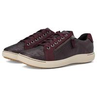 Clarks Baskets Nalle en dentelle pour femme, Wine Intrest Leather, 9.5 Wide