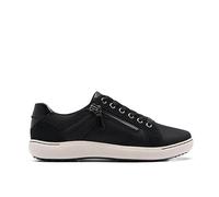 Clarks Baskets Nalle Zen pour femme, Cuir noir, 37 EU