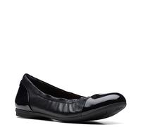 Clarks Baskets Rena Jazz pour femme, Cuir noir, 0 Women/0 Men