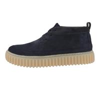 Clarks Baskets Torhill LaceHi en daim bleu pour homme, bleu, 43 EU