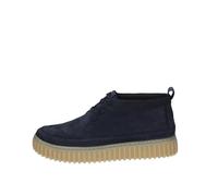 Clarks Baskets Torhill LaceHi en daim bleu pour homme, bleu, 44 EU