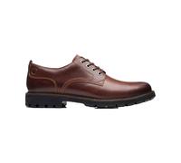 Clarks Batcombe Lacets Brun Foncé En Cuir