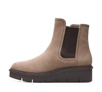 Clarks Bottes Airabell MoveChelsea pour femme, Daim galet, 41 EU