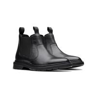 Clarks Bottes Chelsea Burchill Up pour homme, cuir noir, 41 EU