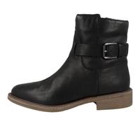 Clarks Bottes en cuir noir à sangle Cologne, Noir/blanc, 7