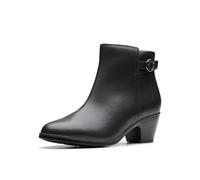 Clarks Bottes mode Emily2 Belle pour femme, cuir noir, 39 EU