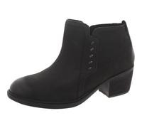 Clarks Femme Neva Lo Bottine Chukka, Cuir Noir, 38 EU