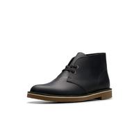 Clarks Bottes Shepton Chukka pour homme, cuir noir, 44 EU