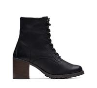 Clarks Bottes tendance Clarkwell en dentelle pour femme, Noir, 42 EU