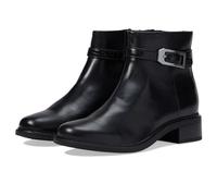 Clarks Bottes tendance Maye Grace pour femme, cuir noir, 37 EU
