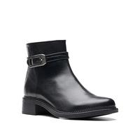 Clarks Bottes tendance Maye Grace pour femme, cuir noir, 38 EU