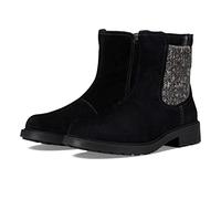Clarks Bottes tendance Maye Step pour femme, Daim noir, 41.5 EU