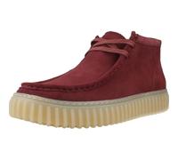 Clarks Bottes Torhill Hi en daim rouge pour homme, rouge, 44 EU