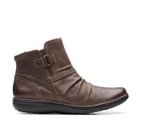 Clarks Femme Un Loop Top Bottines Chelsea, Marron foncé, 38 EU