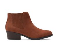 Clarks Bottes zippées en cuir marron Adreena Flora pour femme