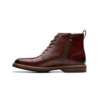 CLARKS Bottines à lacets 'Aldwin Cap' marron, Taille 44,5
