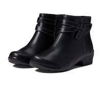 Clarks Femme Angie Spice Bottine, Cuir Noir, 36.5 EU