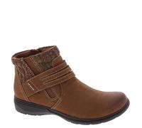 Clarks Bottines Carleigh Lane pour femme, Nubuck brun foncé, 37.5 EU
