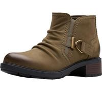Clarks Bottines Hearth Clara pour femme, Nubuck ardoise, 9 Wide