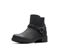Clarks Bottines Hearth Kaylie pour femme, Noir huileux, 12
