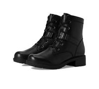 Clarks Bottines Hearth Parker pour femme, cuir noir, 39 EU