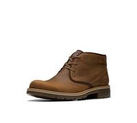 Clarks Homme Morris Peak Waterproof Bottine Chukka, Cuir de Cire d'abeille, 42.5 EU