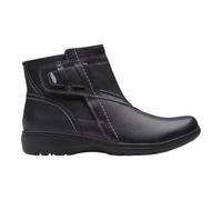 Clarks Bottines style Carleigh pour femme, cuir noir, 37.5 EU
