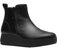 Clarks Bottines Zylah Willow pour femme, cuir noir, 37.5 EU