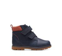 Clarks Boy's Heath Strap T Combat Boot, bleu marine, 6.5 UK Wide