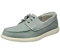 Clarks Bratton Boat Shoe pour Homme, Aqua Nubuck, 42 EU