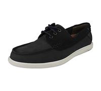 Clarks Bratton Boat Shoe pour Homme, Nubuck Bleu Marine., 41.5 EU