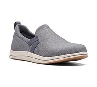 Clarks Breeze Bali Mocassins Plats pour Femme, Textile Gris foncé, 37 EU