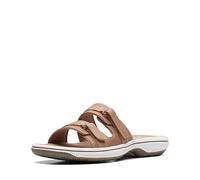 Clarks Breeze Piper Mules pour femme, Beige, 38 EU