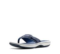 Clarks - Breeze Sea Flip Flop Femme, 37.5 EUR, Navy Synthetic