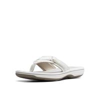 Clarks - Breeze Sea Flip Flop Femme, 40 EUR, White Synthetiic