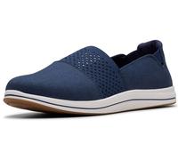 Clarks Breeze Vibe CloudSteppers Chaussures basses à enfiler pour femme, bleu marine, 37 EU