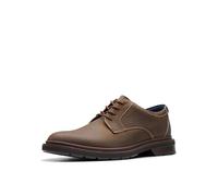 Clarks Burchill Derby pour Homme, Cuir ciré d'abeille, 44 EU